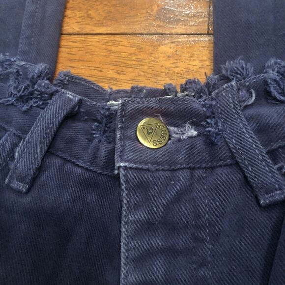 Vintage Guess Jeans By Marciano Pants Denim Made in USA 32x29 Distressed 1990’s - Picture 7 of 14